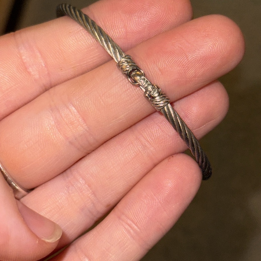 Alor Single Round Stackable Bracelet With Natural… - image 4